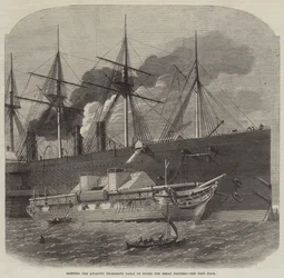 Shipping the Atlantic Telegraph Cable on Board the Great Eastern